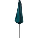 PARASOL OGRODOWY Z OŚWIETLENIEM ŻARÓWKI LED 270CM TURKUSOWY