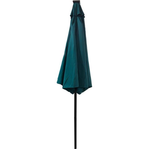 PARASOL OGRODOWY Z OŚWIETLENIEM ŻARÓWKI LED 270CM TURKUSOWY