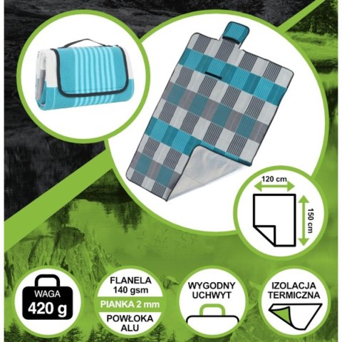 KOC PLAŻOWO PIKNIKOWY 150x120CM Z POWŁOKĄ ALU ENERO CAMP 1064086