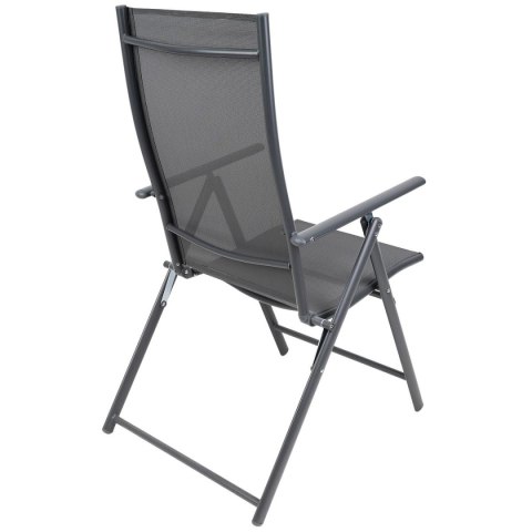 KRZESŁO OGRODOWE 57x68x106CM 2xTEXTLINE 7-POZYCYJNE KPL.2SZT