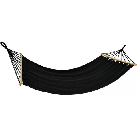 HAMAK OGRODOWY 1 OSOBOWY 200X100CM Z DRĄŻKIEM ANTRACYT 1064055