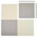 PUZZLE PIANKOWE MATA EVA 4 szt JASNO SZARE CIEMNO SZARE EM1001SZ