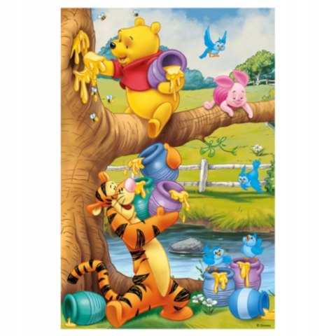 Puzzle Kubuś Puchatek 60 el. Małe co nieco Tygrysek Prosiaczek Trefl 17264