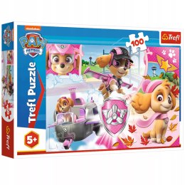 Puzzle Psi Patrol 100 el Skye w akcji Trefl 16368