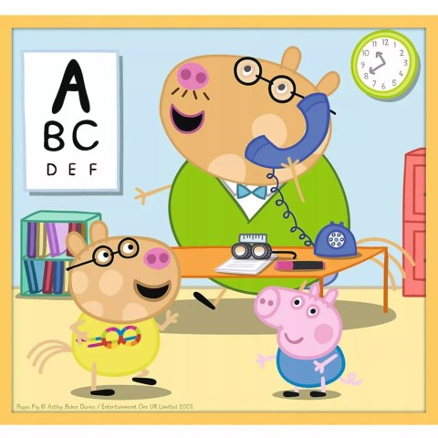 Puzzle Trefl Świnka Peppa Puzzle 10w1 329 el. Poznaj Świnkę Peppę 90383