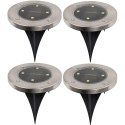LAMPA SOLARNA 4 LED SMD DO WBICIA W PODŁOŻE KPL.4SZT