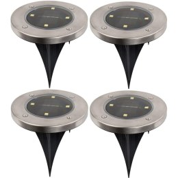 LAMPA SOLARNA 4 LED SMD DO WBICIA W PODŁOŻE KPL.4SZT