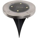 LAMPA SOLARNA 4 LED SMD DO WBICIA W PODŁOŻE KPL.4SZT