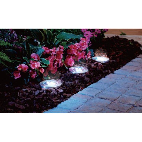LAMPA SOLARNA 4 LED SMD DO WBICIA W PODŁOŻE KPL.4SZT