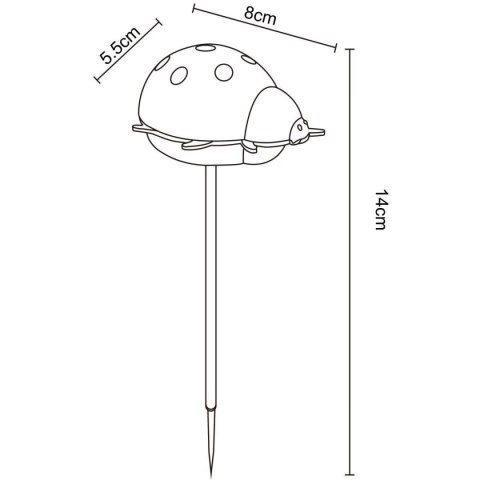 LAMPA SOLARNA OGRODOWA BIEDRONKA