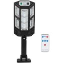 LAMPA ULICZNA LATARNIA SOLARNA 43LED + PILOT CZUJNIK RUCHU I ZMIERZCHU