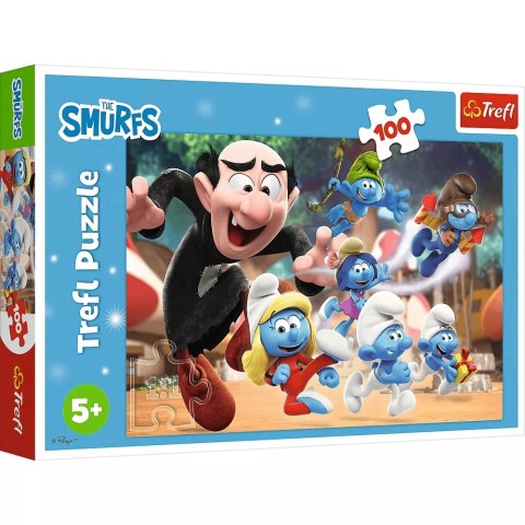 Puzzle Smerfy 100 el. Nauki Papy Smerfa Trefl 16481
