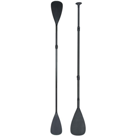 WIOSŁO ALU + NYLON 2W1 SUP KAJAK 29MM REGULOWANE 165 - 208CM CZARNE