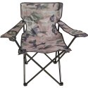 KRZESŁO TURYSTYCZNE SKŁADANE 50X50X80CM CAMUFLAGE