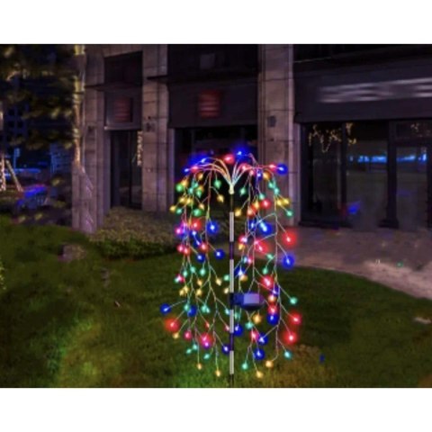 LAMPA SOLARNA DRZEWKO FAJERWERKI MULTICOLOR 72CM 120 LED