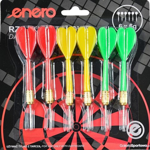 RZUTKI LOTKI METALOWE DART 6g KPL.6SZT ENERO