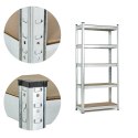 Regał magazynowy 180x90x40 cm stal galwanizowana 5 półek 875 kg ModernHome