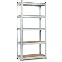 Regał magazynowy 205x120x45 cm stal galwanizowana 5 półek 875 kg ModernHome