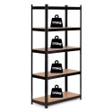 Regał metalowy magazynowy 180x90x30 cm do garażu piwnicy 5 półek 875 kg ModernHome