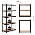 Regał metalowy magazynowy 180x90x40 cm do garażu piwnicy 5 półek 875 kg ModernHome