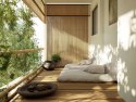 Dwustronna mata bambusowa 150x500 cm na balkon taras ogrodzenie naturalna MultiGarden