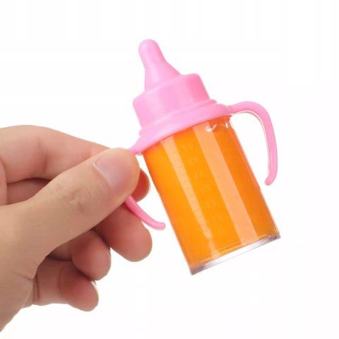 Zestaw magiczna butelka mleko bidon sok smoczek dla lalki HX853-1