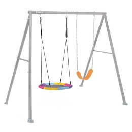 Huśtawka ogrodowa podwójna plac zabaw dla dzieci bocianie gniazdo INTEX 44126