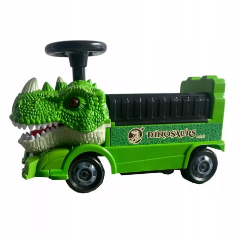 Jeździk 2w1 dinozaur + 4 autka rozkładany parking dźwig dźwięk ZH918