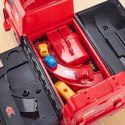 Jeździk 2w1 straż pożarna autka parking dźwig dźwięk pistolet na wodę ZH921
