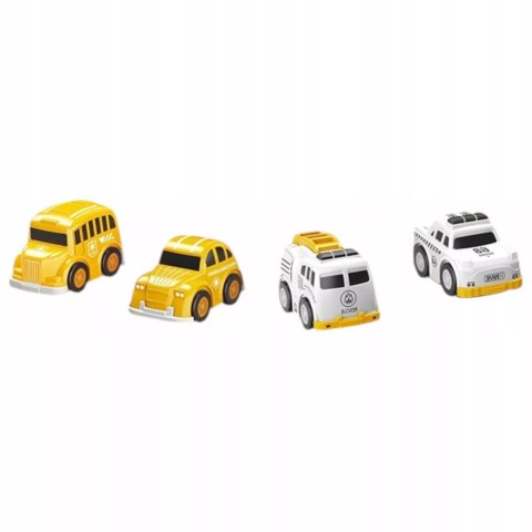 Jeździk 2w1pojazd budowlany + 4 autka rozkładany parking dźwig dźwięk ZH913