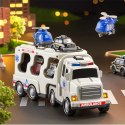 Zestaw laweta autka ambulans straż tir policja dźwięk światło SX600-21A