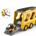 Zestaw laweta transportowa autka budowlane koparka dźwięk światło SX700-10