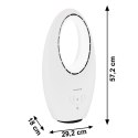 Nowoczesny wentylator stojący bezłopatkowy podłogowy 60W 3 tryby pracy pilot timer podświetlenie LED