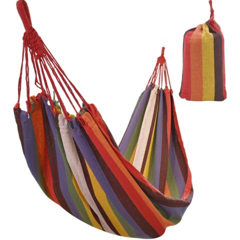 HAMAK OGRODOWY 1 OSOBOWY 200x80CM Z POKROWCEM 1064000