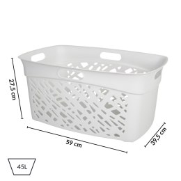 Kosz na bieliznę 45L, jasno szary