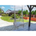 HAMAK AŻUROWY FOTEL WISZĄCY BOCIANIE GNIAZDO 60x60x150CM Z PODUSZKĄ ECRU