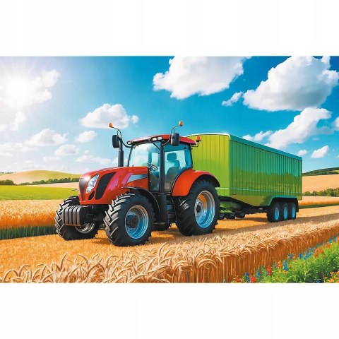 Puzzle 100 Traktor z przyczepą TREFL /Trefl 16494