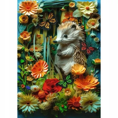 Puzzle z efektem 3D 1000 el. 40-lecie Jeż Trefl 40042