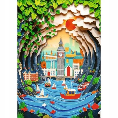Puzzle z efektem 3D 1000 elementów 40-lecie Londyn Trefl 40043