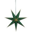 GWIAZDA DEKORACYJNA WISZĄCA PAPIEROWA FSC 14x45CM ZIELONA 7 RAMION MICA