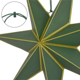 GWIAZDA DEKORACYJNA WISZĄCA PAPIEROWA FSC 14x45CM ZIELONA 7 RAMION MICA