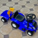 Traktor elektryczny jeździk na akumulator z przyczepą dźwiękiem dla dzieci