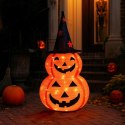 DYNIA DEKORACYJNA Z KAPELUSZEM 90CM HALLOWEEN 50LED