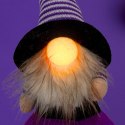 FIGURKA DEKORACYJNA NA DYNI 25CM LED HALLOWEEN FIOLET