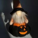 FIGURKA DEKORACYJNA NA DYNI 35CM LED HALLOWEEN CZARNY