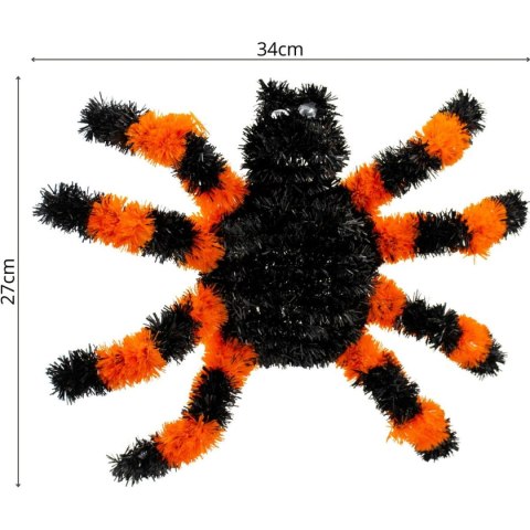 FIGURKA DEKORACYJNA PAJĄK HALLOWEEN POMARAŃCZOWY