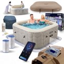 Nadmuchiwane SPA kwadratowe basen z hydromasażem 4 os. 175x71 cm akcesoria premium INTEX 28446