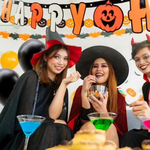 ZESTAW DEKORACYJNY HAPPY HALLOWEEN 14 ELEMENTÓW