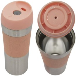 KUBEK TERMICZNY TURYSTYCZNY EXCELLENT HOUSEWARE 350ML RÓŻOWY