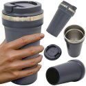 KUBEK TERMICZNY TURYSTYCZNY EXCELLENT HOUSEWARE 500ML - ANTRACYT